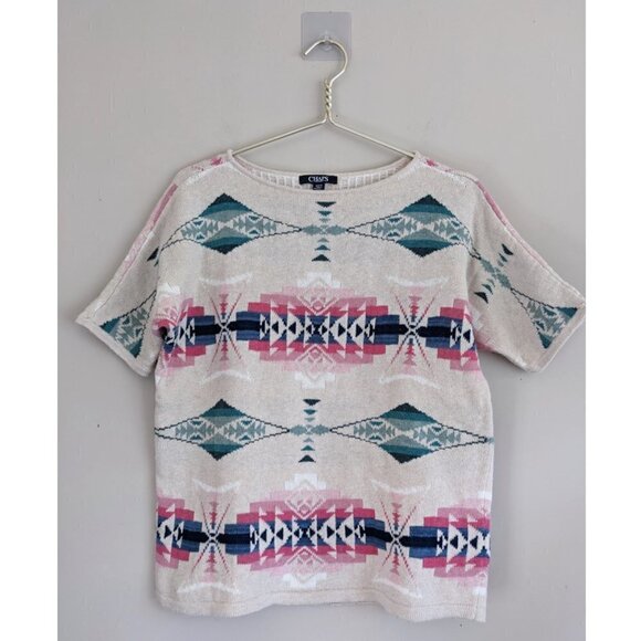 Chaps Southwestern Tribal Top - Picture 6 of 9